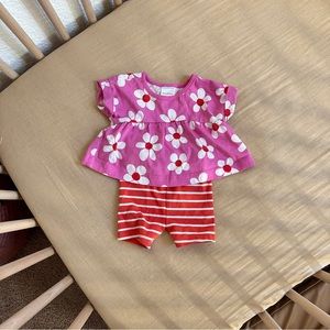 Hanna andersson flower set 0-3 months